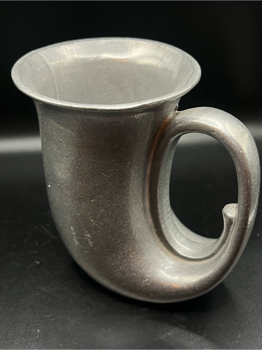 Vintage Wilton Armetale Pewter Horn Handle Mug